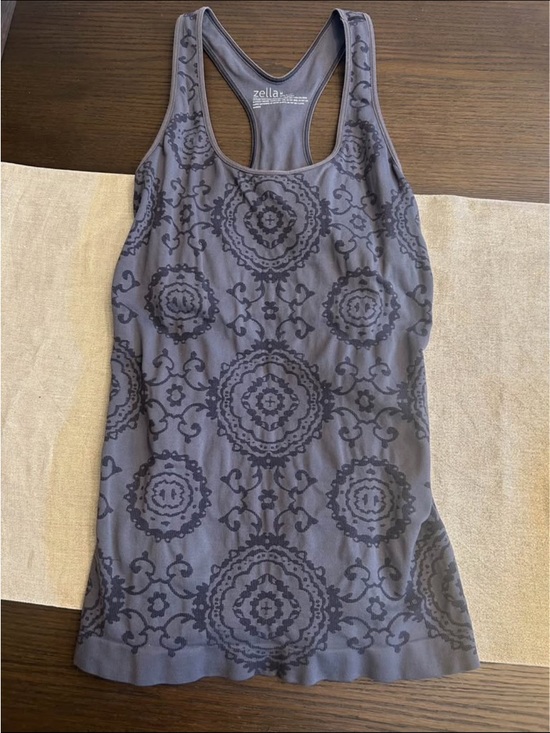 Zella Tops - Zella Gray Medallion Racerback Tank